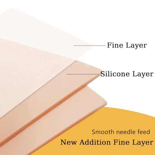 3mm Tattoo Practice Skin - PEPAX 10Pcs 19 x 14 cm Blank Fake Skin Double Sides Tattoo Skin Practice for Beginners and Artists - Image 4