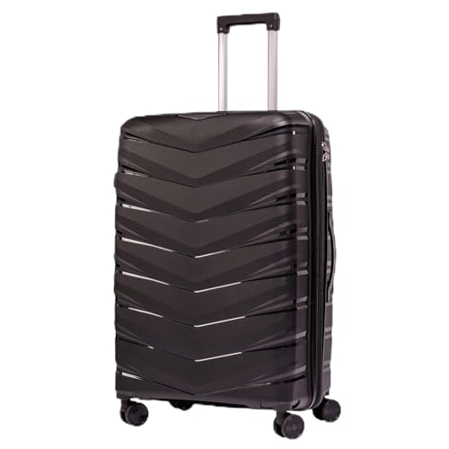 Mala Grande De Viagem 32Kg Expansível Polipropileno 8 Rodas 360 Giratória Para Despachar Rígida Leve Tamanho G Viajem Internacional Resistente (Grande)