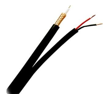 1000Ft RG59CCTV Burial Bc 95 Bc Braid; Spool; Blk