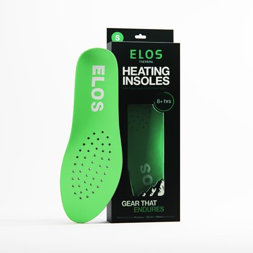 ELOS Heated Insoles Starter Pack – Trim-to-Fit Shoe Insoles for Women & Men | Reusable Heated Shoe Inserts + 2 Pairs Air-Activated Heat Packs | Comfort Insoles for Standing All Day, Skiing & Running