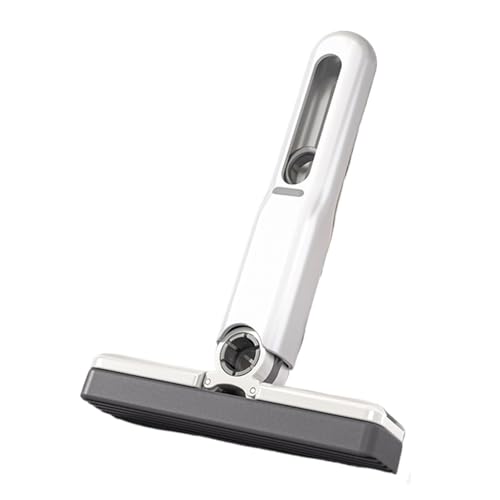 HEGWA(ヘグヘワ) スポンジモップ 自動絞り機能付き、 ミニ折りたたみ式デスクトップモップ 携帯用 ミニモップ 乾拭き・水拭き両用 家庭用 車内用 リビングルーム キッチン バスルーム(Sponge head*1,D)