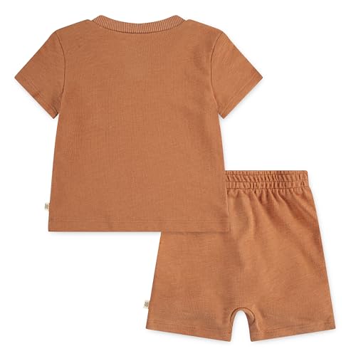 Image of HUGGIES Baby Baby One Pocket T-shirt and Shorts 2-piece Outfit Set