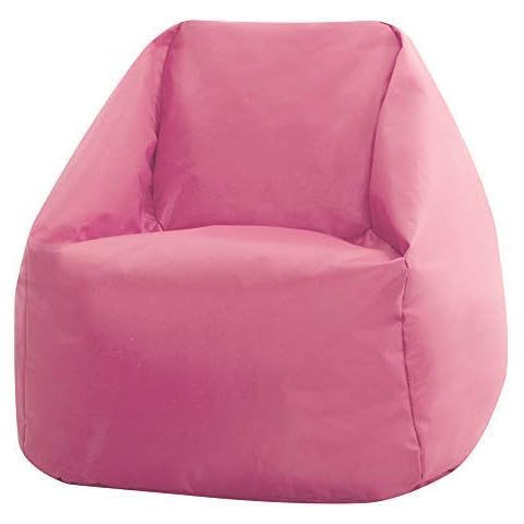 Bean Bag Bazaar Kids Mini Hi-Rest Chair, Bean Bags for Children, Girls and Boys Kids Bean Bag Chair, Bedroom, Living Room, Garden (Rose Dust Pink) Cover