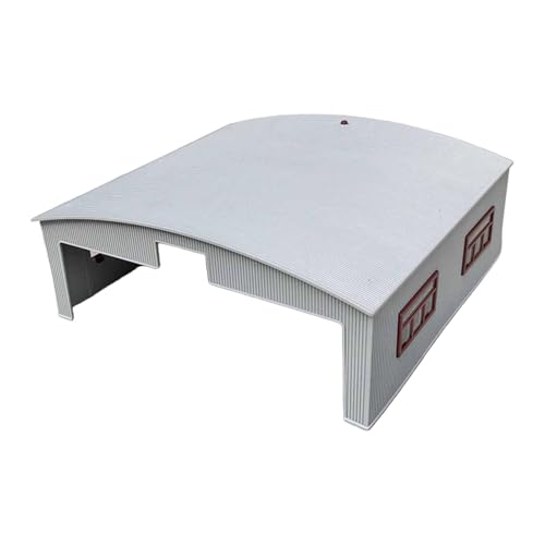 【Materiale】Il modello dell'hangar per aerei è costruito in PP per una lunga durata e una facile manutenzione
