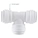 John Guest Speedfit 1/4 Inch Union Tee Connector, Push to Connect Plastic Plumbing Fitting, PP0208WP