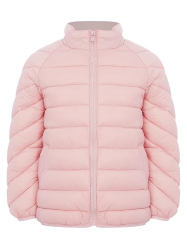 Image of Linjinx Kids Girls Boys Winter Coat Water-Resistant Zipper Puff Jacket Warm Lightweight Down Coat Outerwear