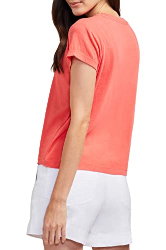 Wildfox Namaste Embroidered Cotton Jersey N09 Tee Cayenne Xs #TOP3