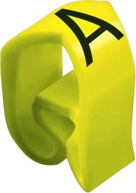 Marqueur WPA 3-6 Jaune Noir identification borne bloc de jonction électrique