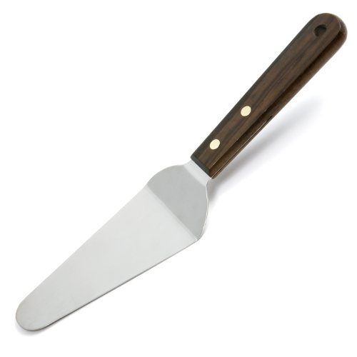 Spatule Norpro manche en bois argenté pour cuisine