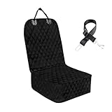ideamall ペット用ドライブシート助手席 お手入れ簡単 防水防汚 折り畳み式 洗濯可能 犬猫用 (バックル付き)