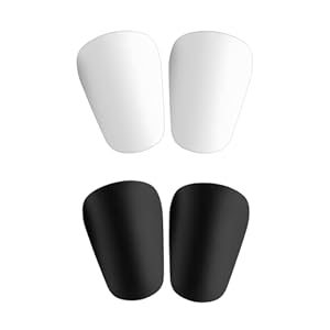 2 Paar Mini-Fußball-Schienbeinschoner für Herren, Schienbeinschoner, Schutzausrüstung für Männer, Frauen, Jungen, Mädchen, Erwachsene, Fußballzubehör, 10 x 6 cm