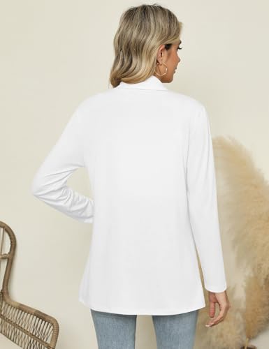 Image of Micoson Long Sleeve Lightweight Thin 2025 Summer Cardigan for Women Casual Loose Fit Kimono Cover Up with Pockets