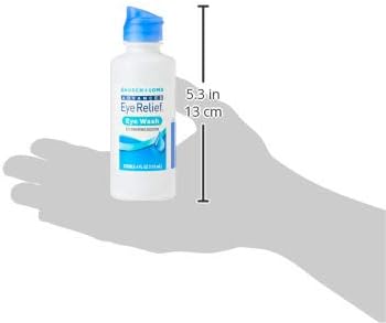 Eye Wash by Bausch & Lomb, Eye Relief Solution that Cleans, Refreshes, and Soothes, 4 Fl Oz