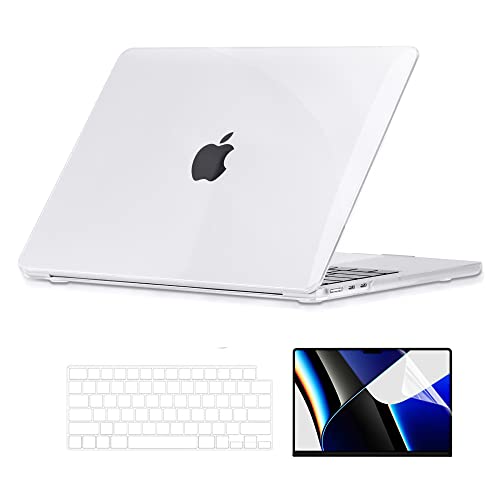 Aokilom Macbook Air 13.6 Inch Case Clear A2681 M2 Chip 2022 Release, Transparent Plastic Laptop Hard Shell Case With Keybord Cover & Screen Protector Compatible For Macbook Air 13.6 #TOP7