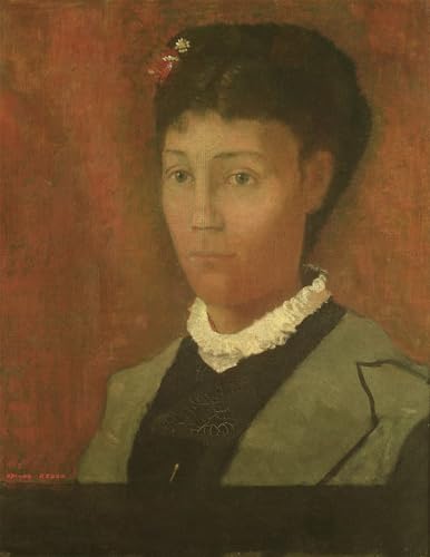 Toile Odilon Redon Madame Redon 60x90cm - Tableau portrait d'artiste déco chambre