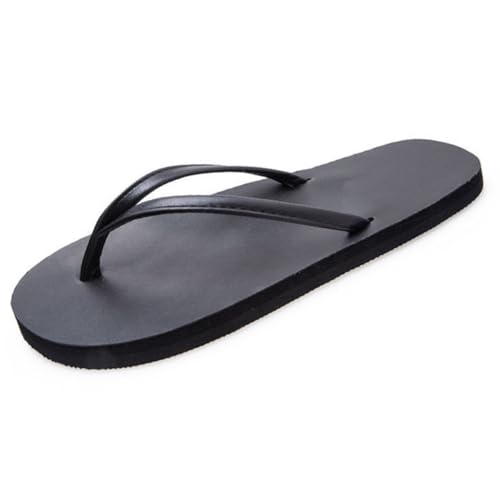 Slim Flip Flops for Women and Men, Shower Flat Sandals for Summer Bathroom Beach Pool, Ultra Lightweight Basic Thongs Rubber Soft Slide Slip-on Shoes