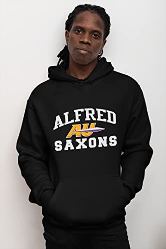 CreateMyTee Alfred University AU Saxons Logo Unisex Hooded Sweatshirt - Alfred Saxons Apparel2