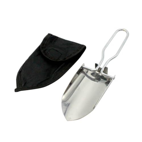 CLISPEED Pala de Jardín Portátil de Multifunción Pala Plegable para Camping al Aire con Bolsa de Almacenamiento para Jardinería y Excursiones