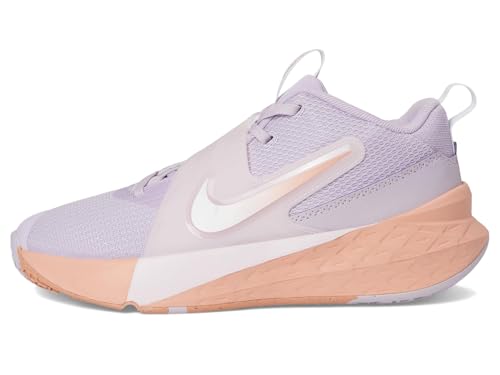 Nike Team Hustle D 12 (Big Kid) Sneaker, Doll/Apricot Agate/Pearl Pink/White, 5 US Unisex4