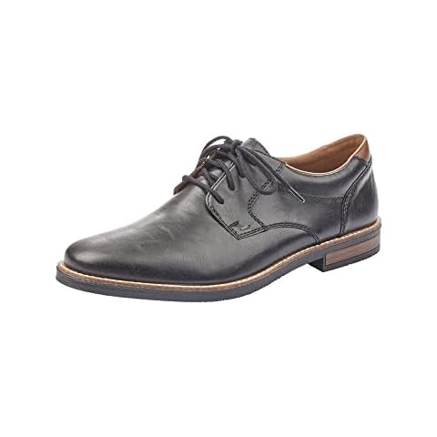 Rieker Herren Businessschuhe 13500, Männer Schnürschuhe,lace-up,Shoes,Low-tie,schnürschuhe,schnürer,Halbschuhe,klassisch,schwarz (00),46 EU / 11 UK Cover