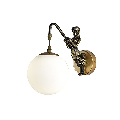 Applique murale moderne noir et or pour salon et couloir