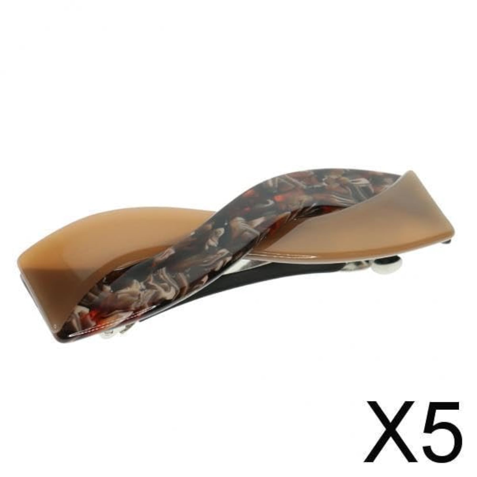 BNF® 5xFrench Acetate Hair Clip Barrette Set