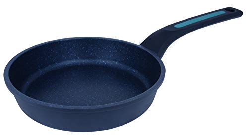 Arcos Serie Thera | Antihaft-Pfanne | Aluminiumguss | Geeignet für jede Küche | Ergonomischer Kunststoff- und Silikongriff | Energiesparsystem | Spülmaschinenfest | Farbe Schwarz und Blau (16 cm)