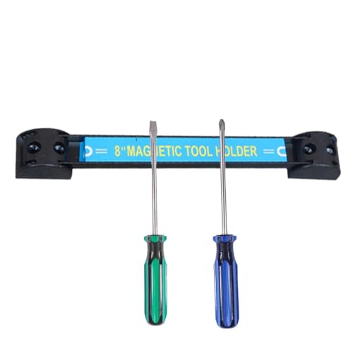 Barra porta attrezzi magnetica, 20-61 cm, resistente, per montaggio a parete, barra organizer magnetica per attrezzi, regolabile, stabile, grande capacità, per banco da lavoro, garage