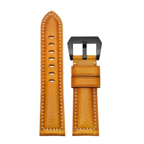 Bracelet montre cuir italien vintage 24mm élégance artisanale