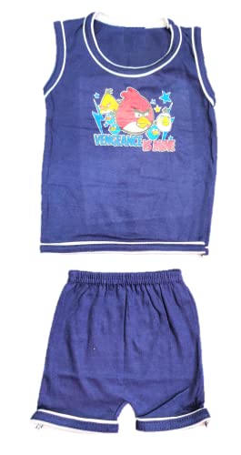 Image of Baby Boy & Girl Unisex Summer Dress 100% Pure Cotton T-shirt and Shorts - Pack of 5 T-shirt + 5 Shorts Multi colored