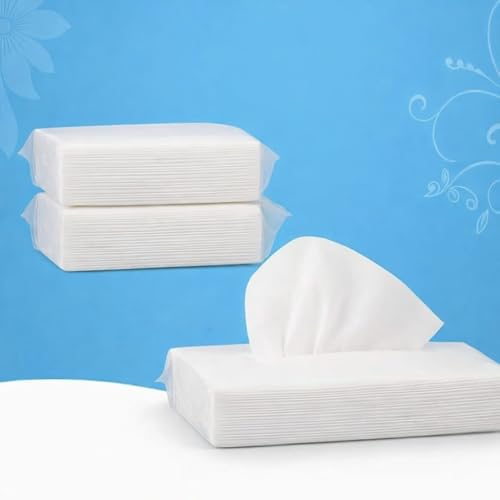 Facial Tissue Refill Pack, Car Tissue Paper, 2 Ply Soft Face Tissue for Sun Visor, Compact Square Design for Car, Home & Travel (100 count (Pack of 3))