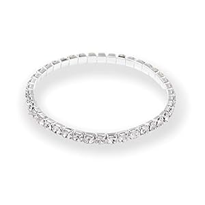 Rhinestone Tennis Stretchable Bracelet
