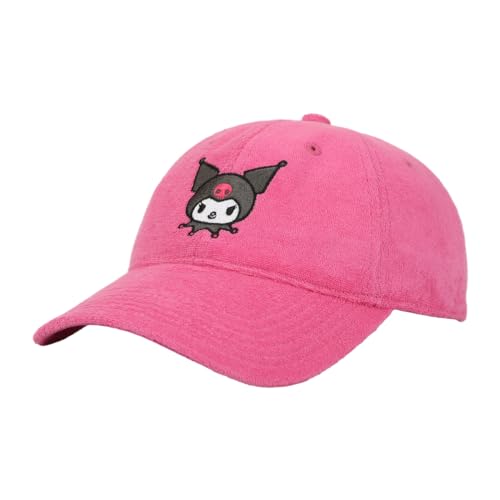 Kuromi Character Art Womens Pink Baseball Cap-OSFA
