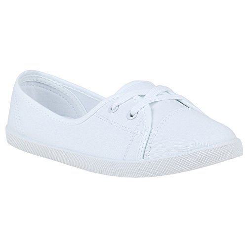 stiefelparadies Damen Sneakers Bequeme Slipper Lochung Ballerinas...