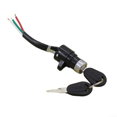 Para cerradura de llave de encendido para bicicletas eléctricas y scooters, compatible con las normas comunes de cableado de interruptor de alimentación (S)