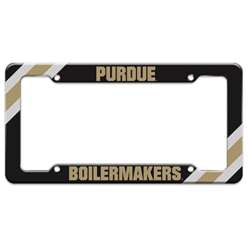 GRAPHICS & MORE Purdue Boilermakers Corner Stripes License Plate Tag Frame