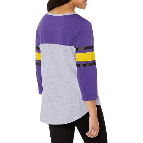 Image of Ultra Game Women's NBA Official Standard T Raglan Baseball 3 /4 Long Sleeve Tee Shirt