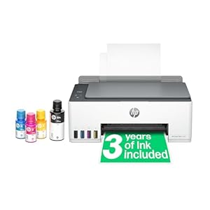 HP Smart Tank 5105 All in One Printer | Perfect for Home | Colour | Wireless | Print, Scan, Copy | Refillable, Includes up to 3 Years of Ink | Smart Buttons | Easy Setup | Reliable Wi-Fi