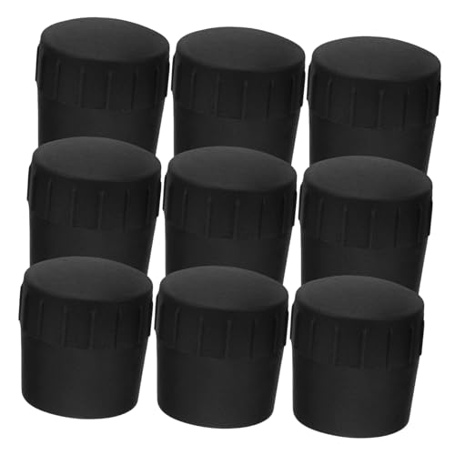 STOBOK 9個ギタースタンド 脚用ゴム製フットプロテクター アコースティックギター収納スタンド対応 滑り止めパッド