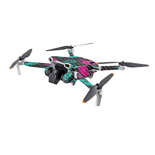 Image of MightySkins Carbon Fiber Skin Compatible with DJI Mini 3 - Neon Cowgirl | Protective, Durable Textured Carbon Fiber Finish | Easy to Apply | Made in The USA