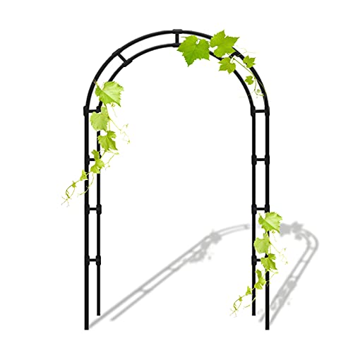 HXFAFA Metal Garden Arch, Capa de PE Resistente a la Corrosión Plantas Trepadoras, Arco de Rosas, pabellón pérgola, para Rosas Vegetal