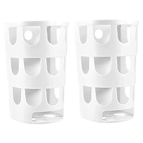 2PCS Rabbit Hay Feeder Hanging Cage Manger Hay Rack Large Capacity Hay Feeder 4.8x3.9x7.8 Small Easy Filling Plastic Animal Hay Feeder for Guinea Pig, Bunny Guinea Pig Hay Feeder