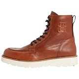tommy hilfiger chelsea boots herren schwarz Flach Tommy Hilfiger TH AMERICAN WARM LEATHER BOOT, braun(brown), Gr. 42