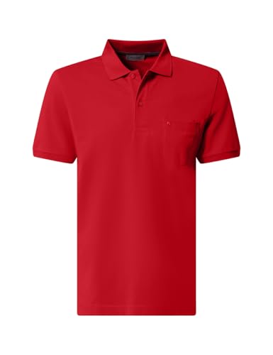Pierre Cardin Herren Polo-Shirt Kurzarm Poloshirt KN | Männer Polo-Hemd | 3 Knopf | Modern Fit | New Empire red 2060 4103 | XL