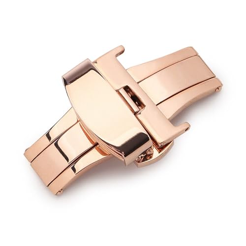 Bracelet de montre or rose 22mm avec fermoir déployant robuste