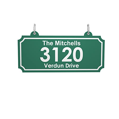 Double Sided Personalized Address Sign For Home Or Business - Custom Address Included (Green) #TOP19