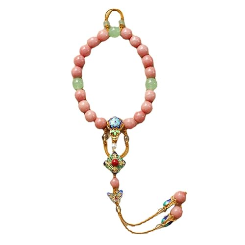 Bracelet Cour Qing perles calcédoine naturelle l'esprit Chaozhu pour cheongsam