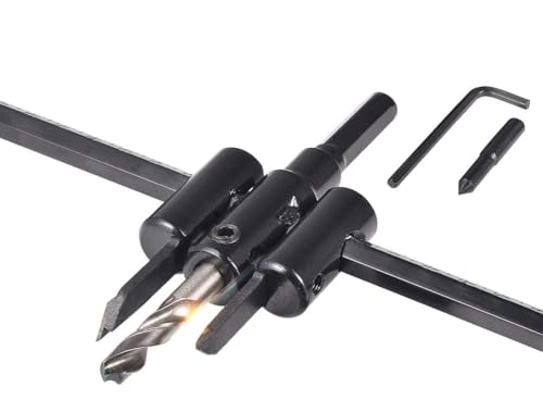 Image of Inditrust New Adjustable Wood Hole saw Circle drill bit set Adjustable Wood Cutter (30-200mm)