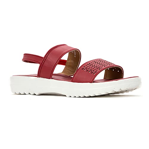 Image of Khadim's Adrianna Flat Platform Slingback Sandal for Girls (4.5-12 yrs)