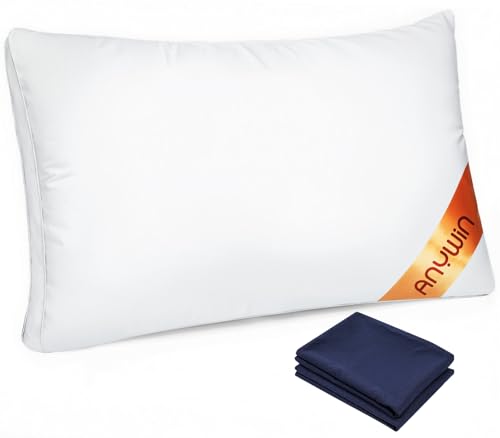 Anywin 枕 カバー２枚付き まくら 高さ調整可能 高級ホテル仕様 安眠 快眠...